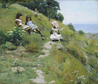 A Wreath of Flowers by William Brymner — hand-painted landscape oil painting reproduction on canvas