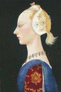 A Young Lady of Fashion by Paolo Uccello — hand-painted portrait oil painting reproduction on canvas