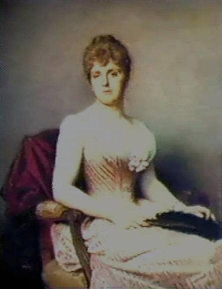 A young woman holding a feather by Léon Bazile Perrault — hand-painted portrait oil painting reproduction on canvas