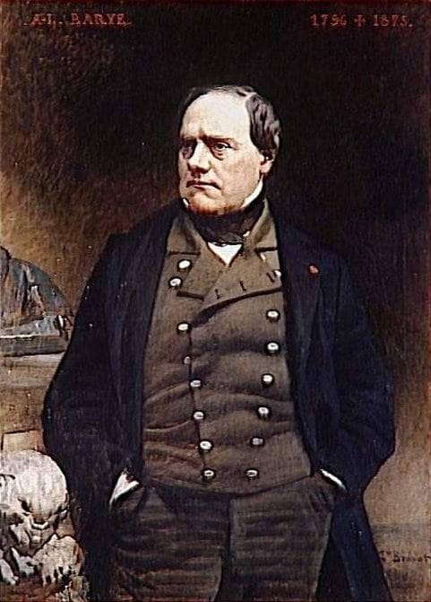 Portrait of Sculptor Barye by Leon Bonnat — hand-painted portrait oil painting reproduction on canvas