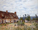 Abandoned Cottage by Alfred Sisley — hand-painted architectural oil painting reproduction on canvas