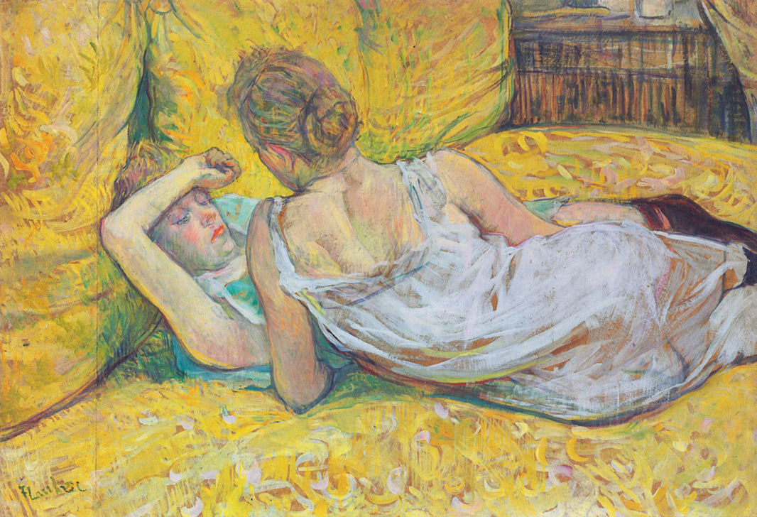 Abandonment (The pair) by Henri de Toulouse-Lautrec — hand-painted portrait oil painting reproduction on canvas