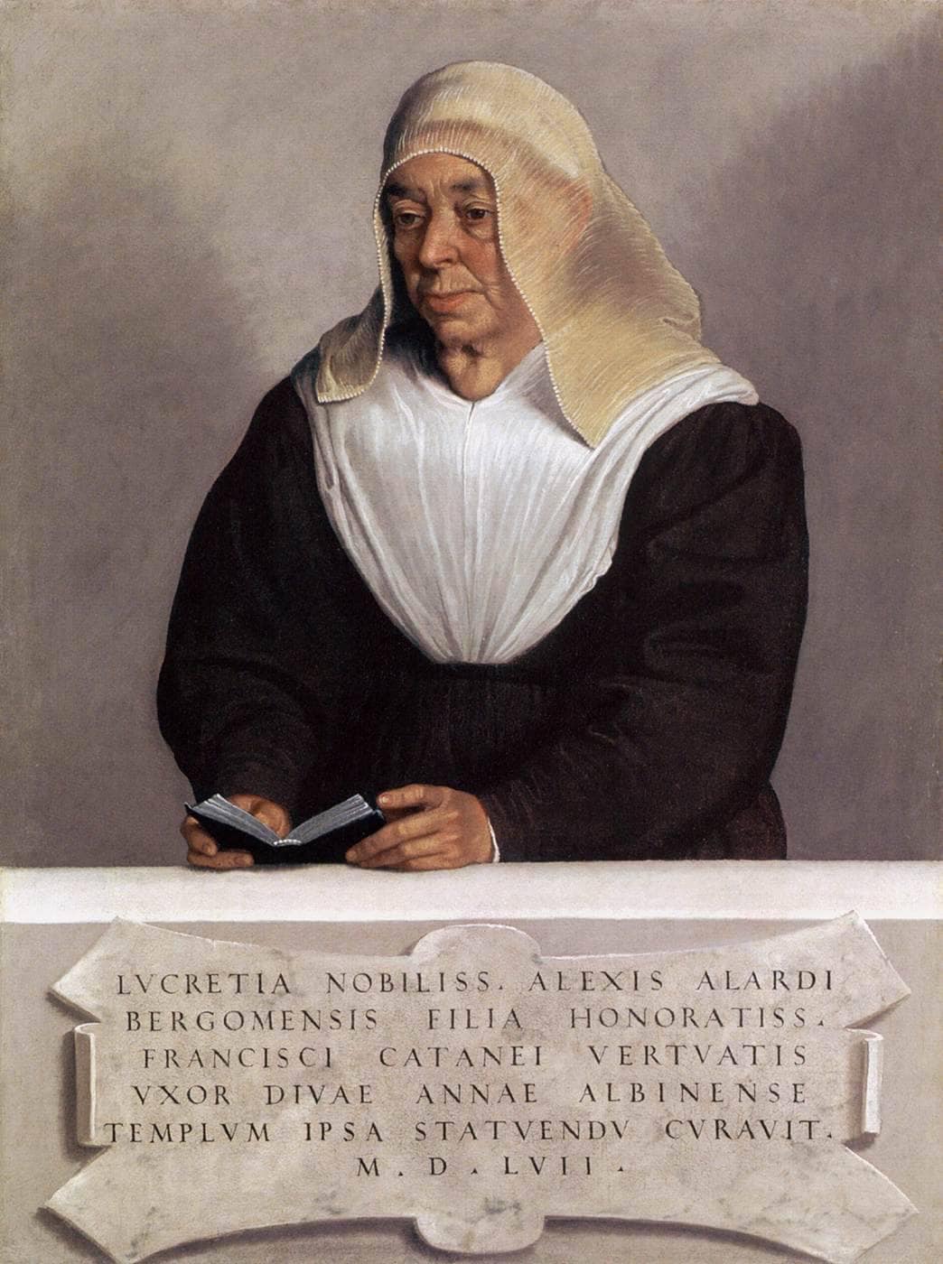 Abbess Lucrezia Agliardi Vertova by Giovanni Battista Moroni — hand-painted cultural oil painting reproduction on canvas