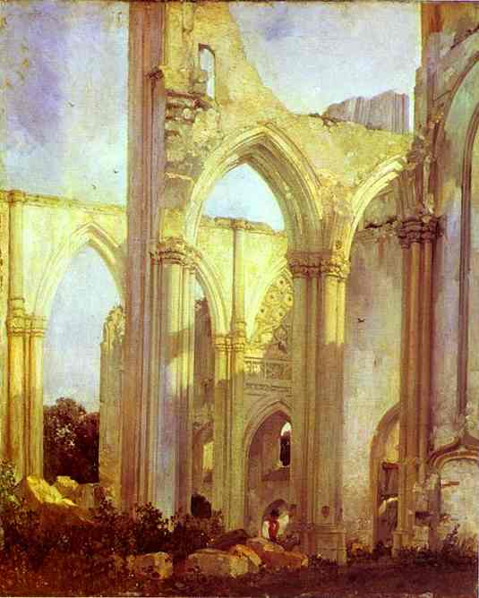 Abbey of St. Berlin, near St. Omer - Richard Parkes Bonington