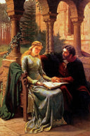 Abelard and His Pupil Heloise by Edmund Blair Leighton — female oil painting wall art