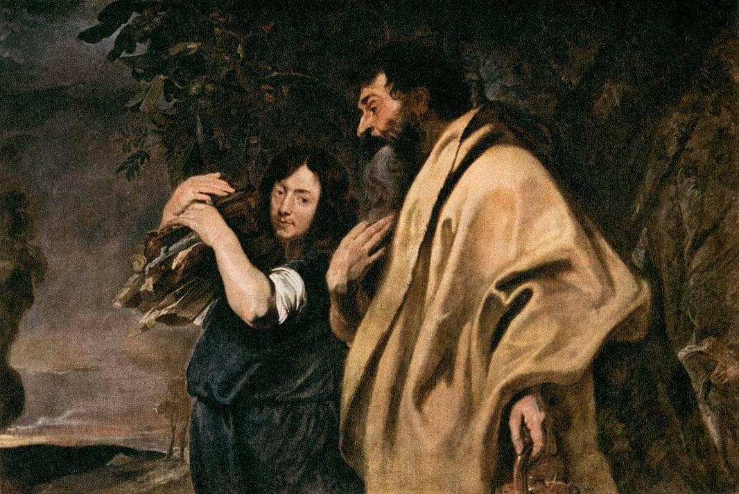 Abraham and Isaac by Anthony van Dyck — hand-painted cultural oil painting reproduction on canvas