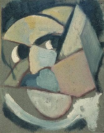 Abstract portrait by Theo van Doesburg — hand-painted abstract oil painting reproduction on canvas