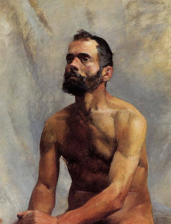 Academic Study Nude by Henri de Toulouse-Lautrec — hand-painted nude oil painting reproduction on canvas