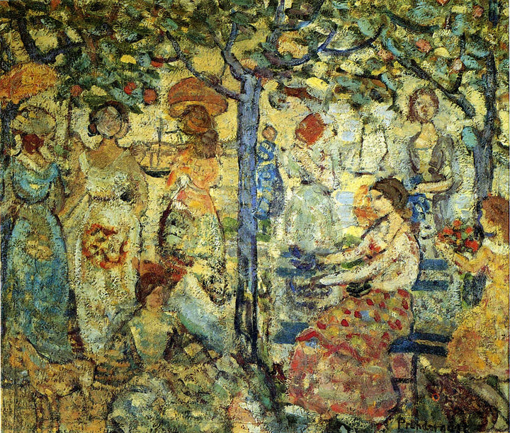 Acadia by Maurice Prendergast — hand-painted abstract oil painting reproduction on canvas