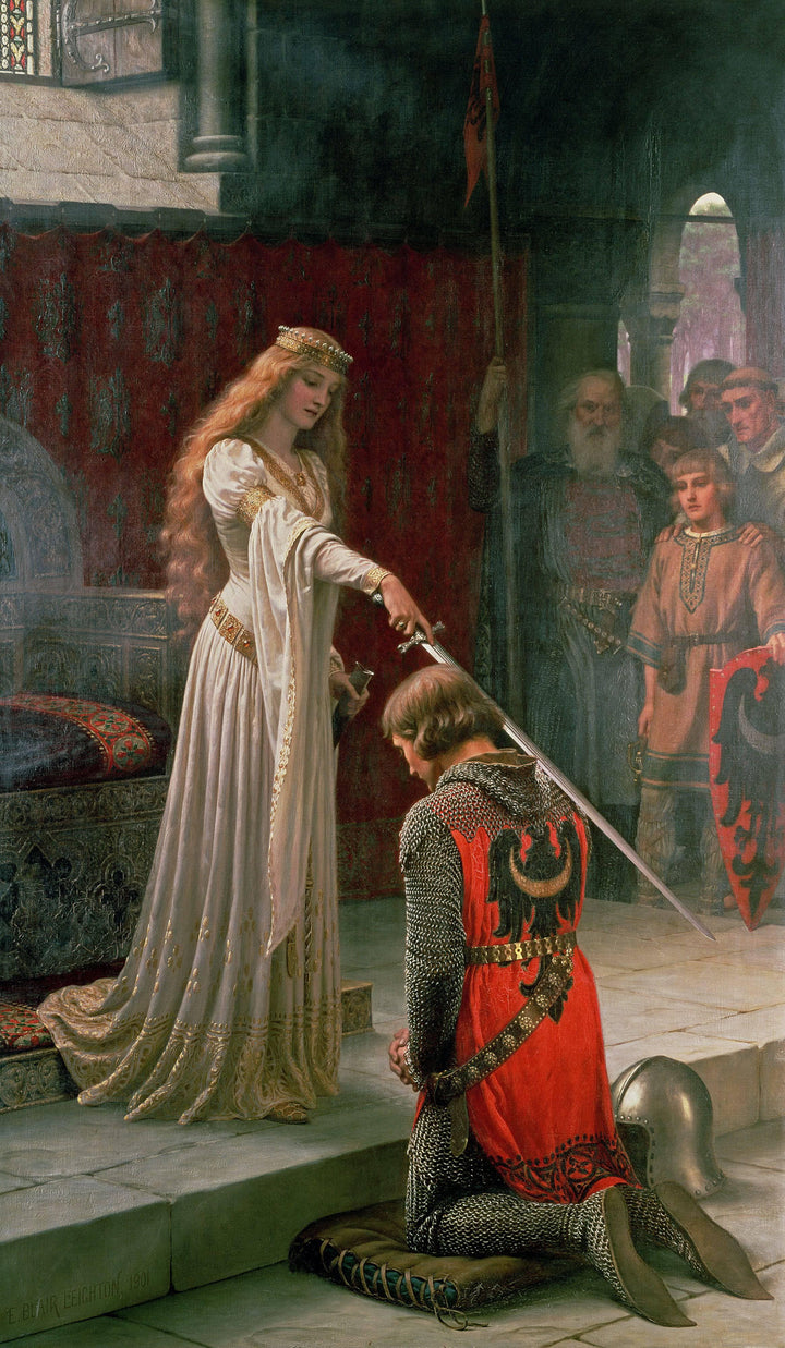 Accolade by Edmund Blair Leighton — hand-painted cultural oil painting reproduction on canvas