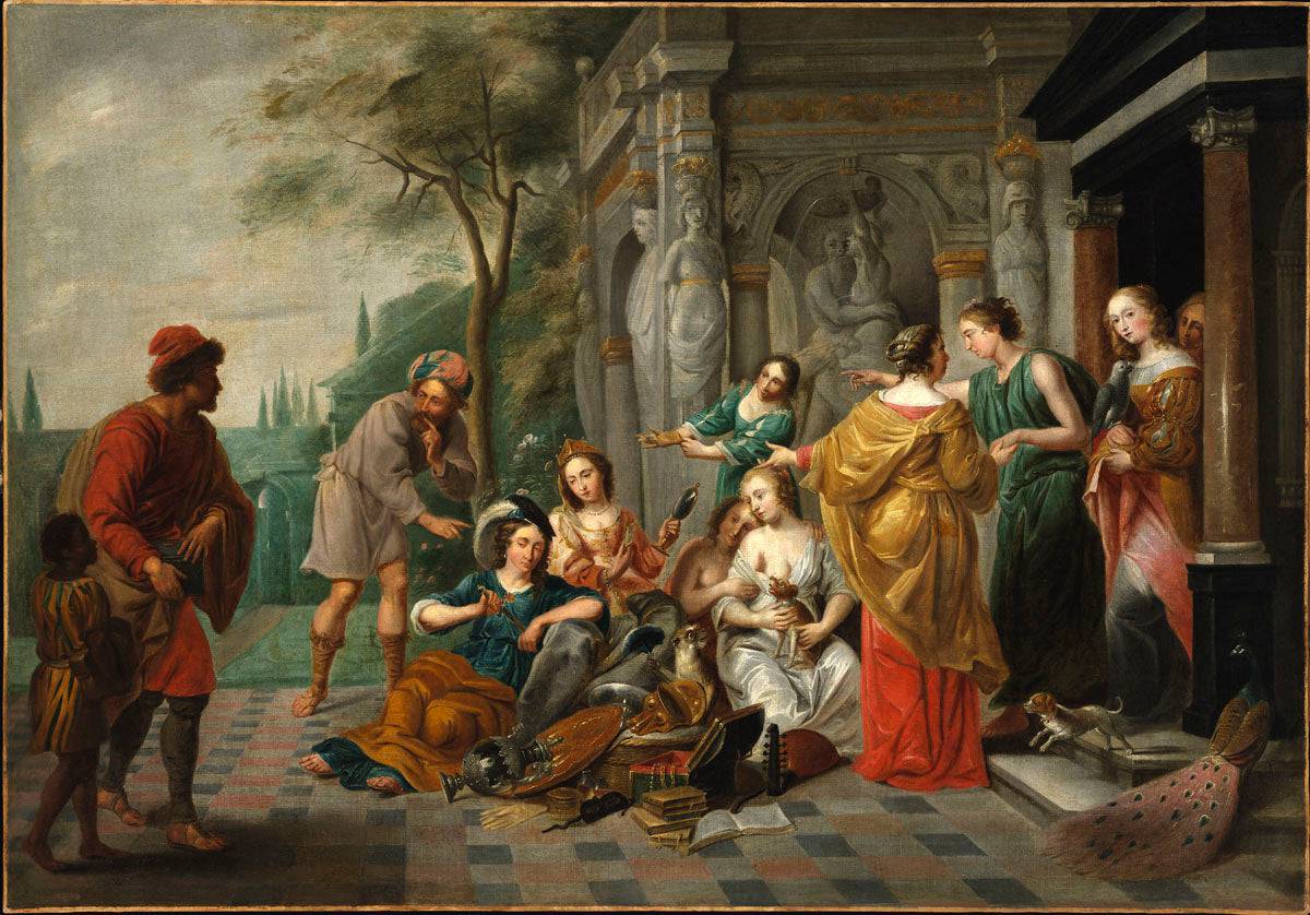 Achilles with the daughters of Lycomedes - Erasmus Quellinus the Younger