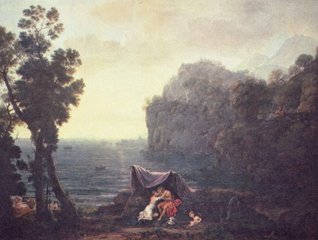 Acis and Galatea by Claude Lorrain — hand-painted botanical oil painting reproduction on canvas
