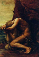Adam and Eve by George Frederick Watts — religion oil painting wall art, Symbolism