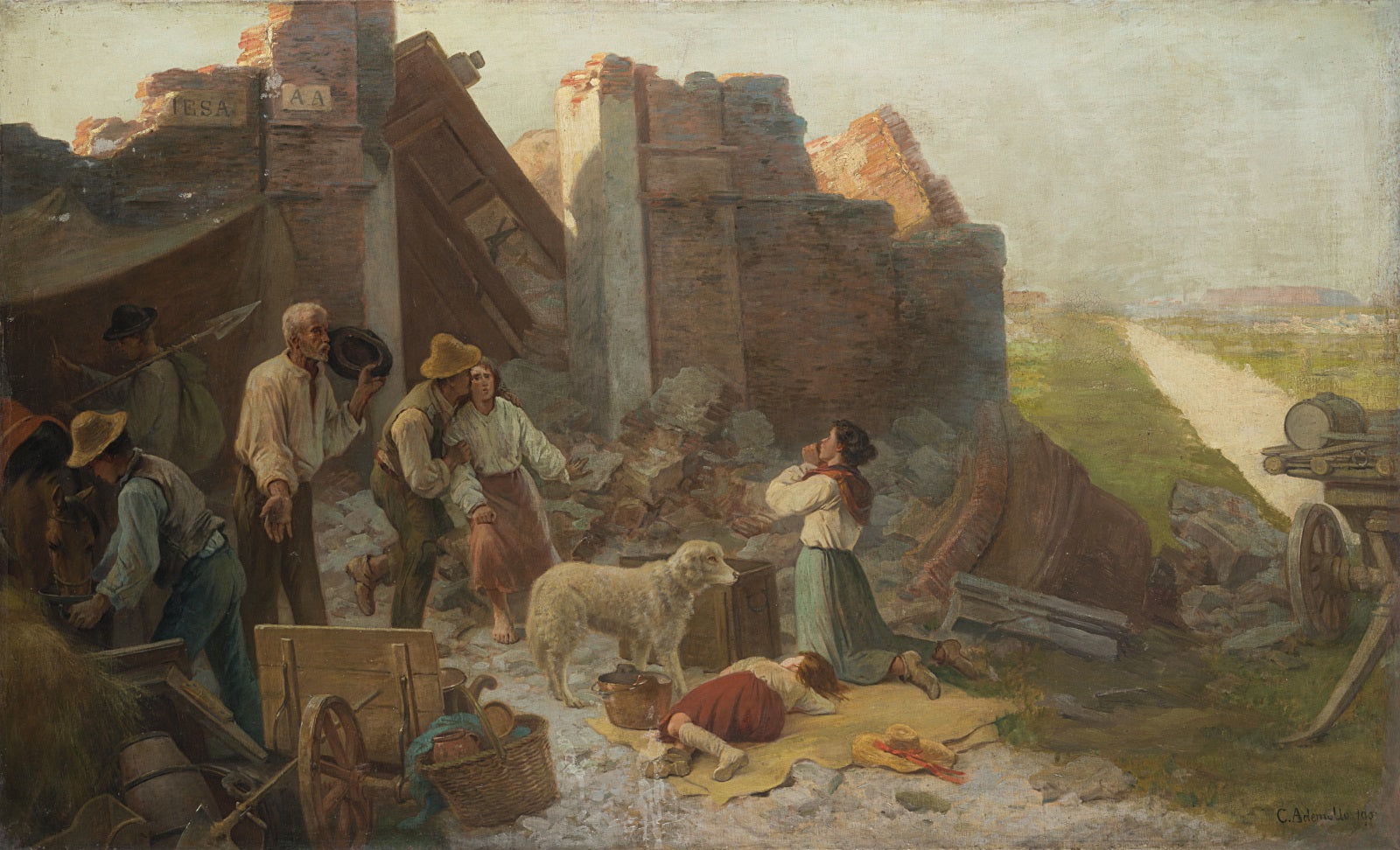 After the earthquake - Carlo Ademollo