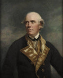 Admiral the Honourable Samue Barrington by Joshua Reynolds — male oil painting wall art, Rococo