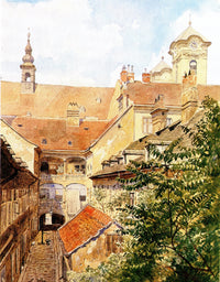 Old Vienna Courtyard at the Ulrichskirche