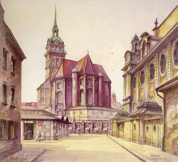 St. Peter's Church and Viktualienmarkt, Munich