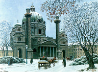 The Karlskirche in Winter