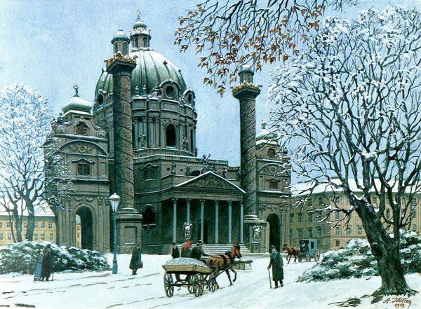The Karlskirche in Winter