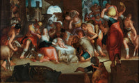Adoration by the Shepherds by Joachim Wtewael — hand-painted cultural oil painting reproduction on canvas