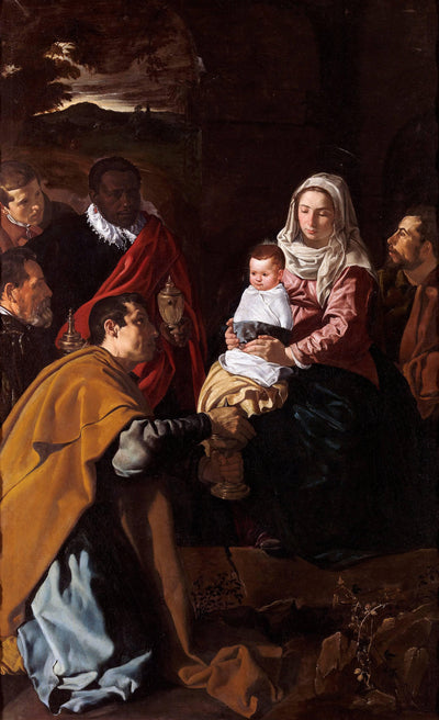 Adoration of the Kings in entryway