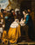 Adoration of the Magi in modern living room