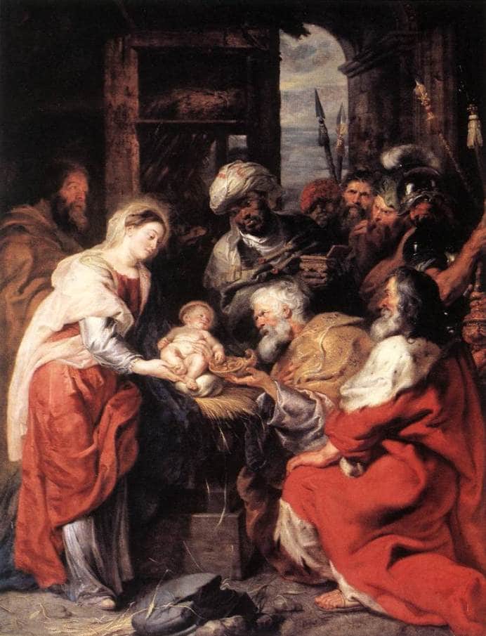 Adoration of the Magi by Peter Paul Rubens — hand-painted cultural oil painting reproduction on canvas