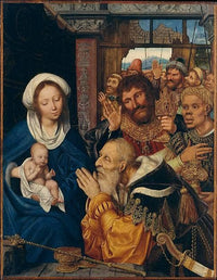 Adoration of the Magi by Quentin Matsys — hand-painted cultural oil painting reproduction on canvas