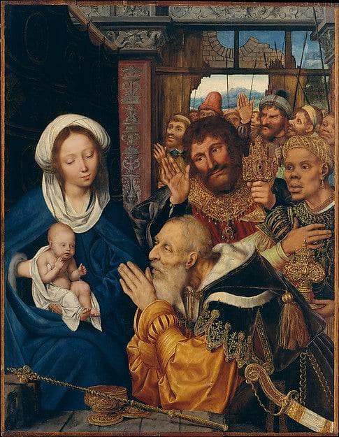 Adoration of the Magi by Quentin Matsys — hand-painted cultural oil painting reproduction on canvas