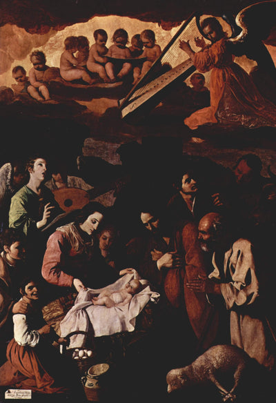 Adoration of the Shepherds by Francisco de Zurbaran — oil painting reproduction