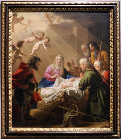 Adoration of the Shepherds in living room