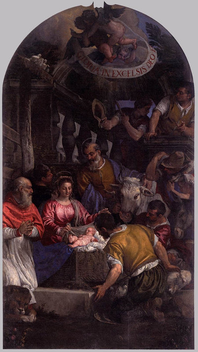 Adoration of the Shepherds in dining room