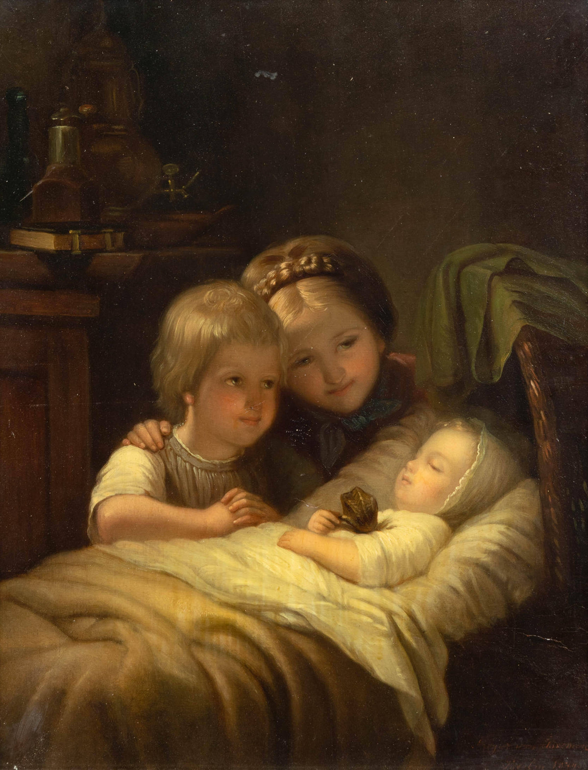 Adoring the baby