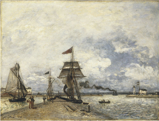 Entrée de port, Honfleur - Johan Jongkind