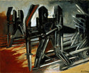Advance by Jose Clemente Orozco — textures oil painting wall art, Expressionism