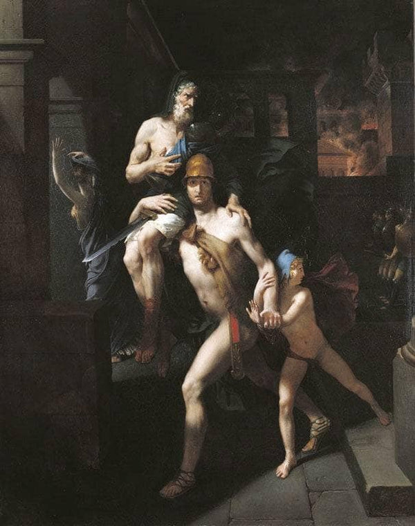Aeneas rescuing his father from Troy