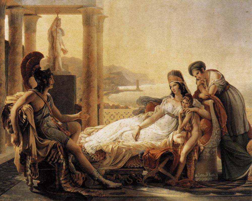 Aeneas Tells Dido the Misfortunes of the Trojan City - Pierre-Narcisse Guerin