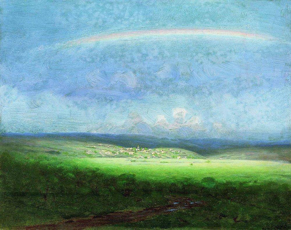 After a Rain. Rainbow - Arkhyp Kuindzhi