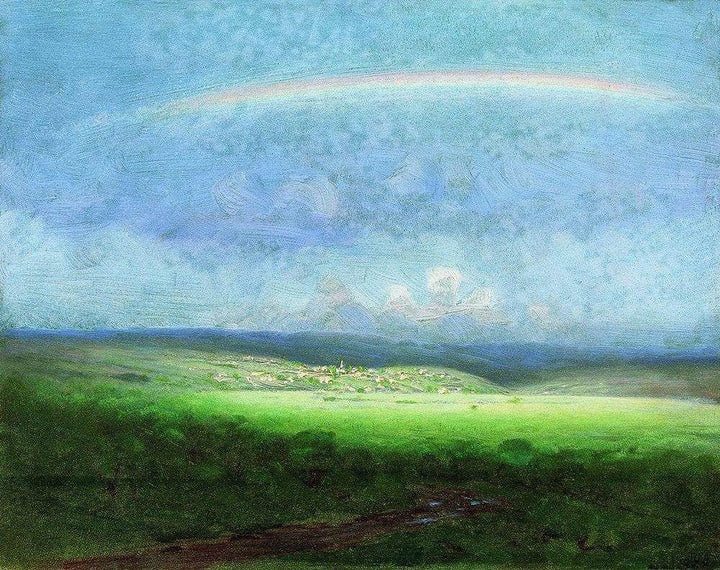 After a Rain. Rainbow by Arkhyp Kuindzhi — hand-painted eco oil painting reproduction on canvas