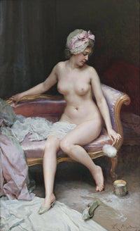 After Bath (nude of a Woman) by Raimundo de Madrazo — hand-painted nude oil painting reproduction on canvas