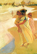After bathing, Valencia by Joaquín Sorolla — beach oil painting wall art, Impressionism