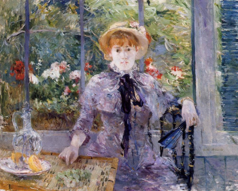 After Luncheon by Berthe Morisot — hand-painted portrait oil painting reproduction on canvas