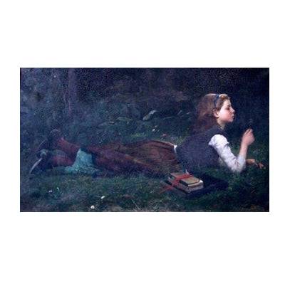 After school by Charles Victor Thirion — hand-painted portrait oil painting reproduction on canvas