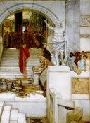 After the Audience by Sir Lawrence Alma-Tadema — religious oil painting wall art, Romanticism