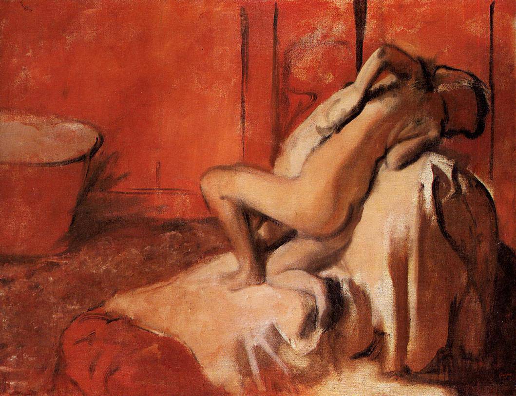 After the Bath - Edgar Degas