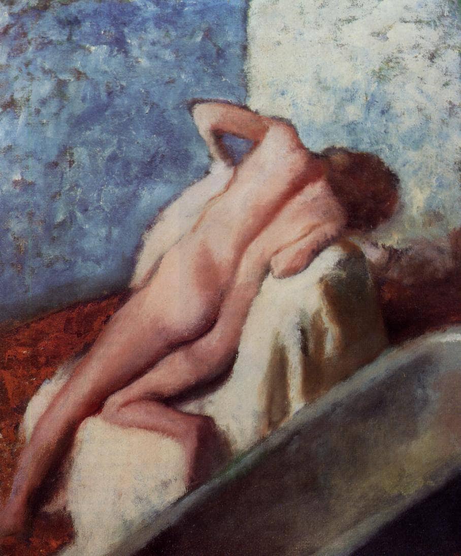 After the Bath by Edgar Degas — hand-painted portrait oil painting reproduction on canvas