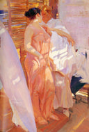 After the Bath by Joaquín Sorolla — hand-painted portrait oil painting reproduction on canvas