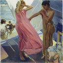 After the Bath, Valencia by Joaquín Sorolla — hand-painted abstract oil painting reproduction on canvas