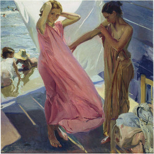 After the Bath, Valencia by Joaquín Sorolla — Oil Painting Reproduction