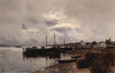 After the rain. Plyos. by Isaac Levitan — ships oil painting wall art, Realism